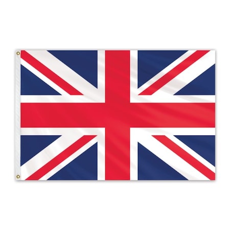 GLOBAL FLAGS UNLIMITED United Kingdom Outdoor Nylon Flag 2'x3' 203194